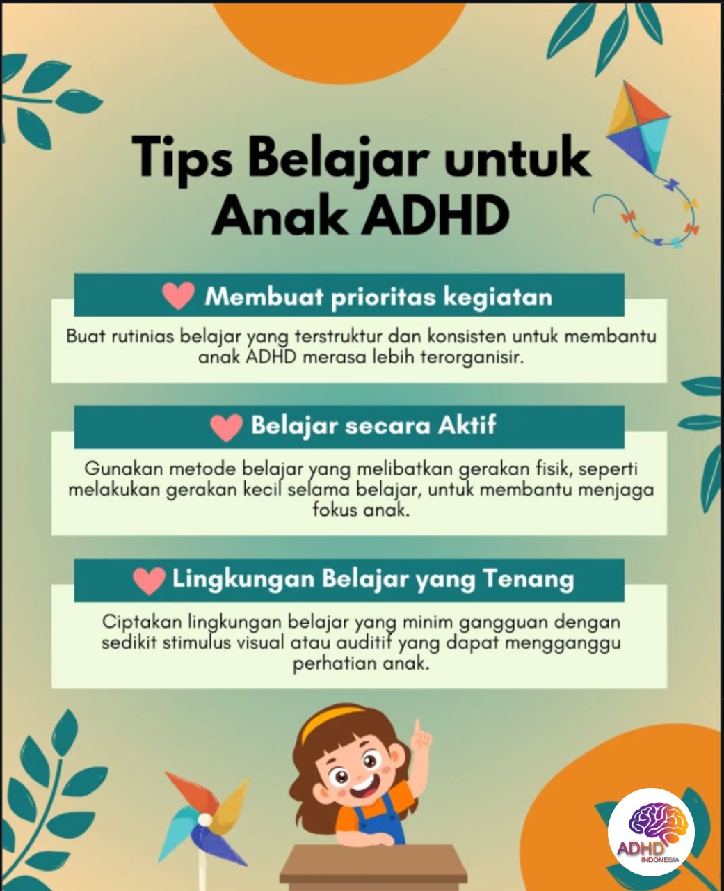 Strategi Belajar yang Cocok untuk Anak ADHD di Kabupaten Pulau Taliabu